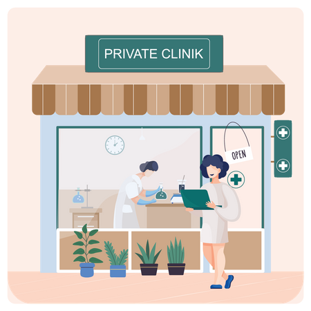 Medical laboratory  Illustration