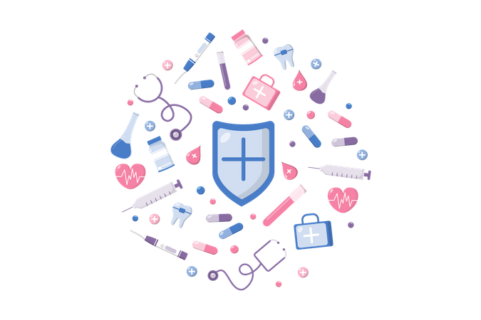 Medical pattern  일러스트레이션