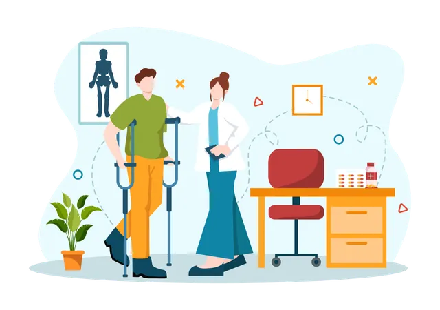 Occupational Therapy Vector Illustration With Treatment Session On Screening Development Of Person And Medical Rehabilitation In Healthcare Background Illustration