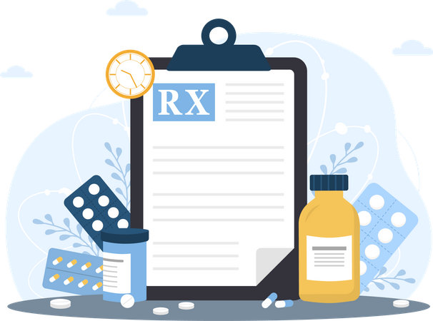 Medical prescription  Illustration