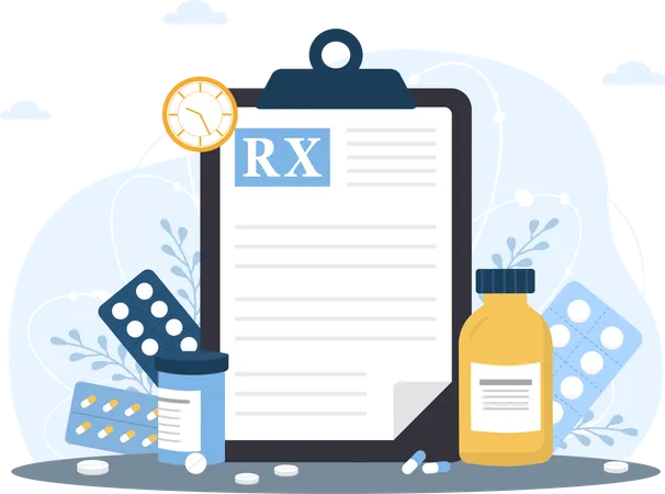 Medical prescription  Illustration