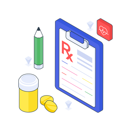 Medical Prescription  Illustration