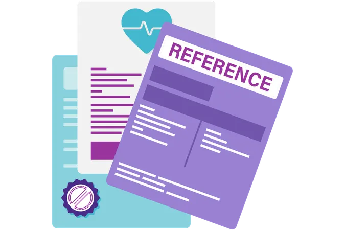 Medical referral letter  Illustration