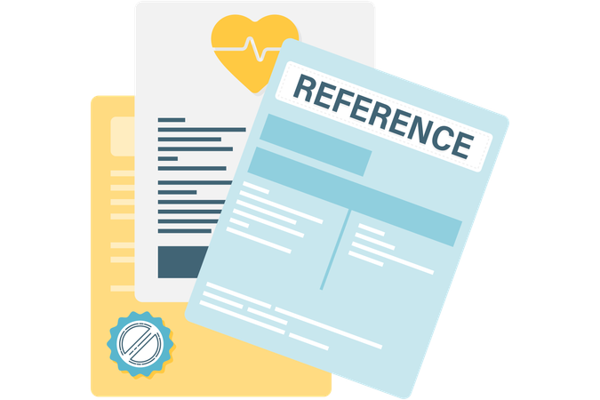 Medical referral letter  Illustration
