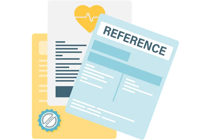 Medical referral letter  Illustration