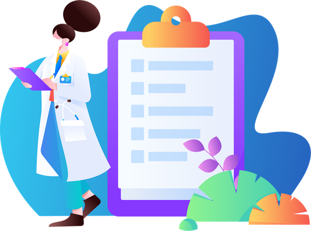 Medical Report  Illustration