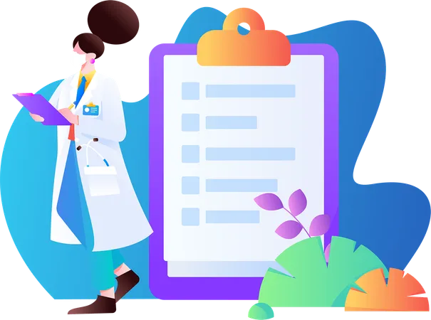 Medical Report  Illustration