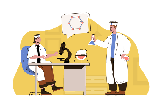 Medical research Illustration