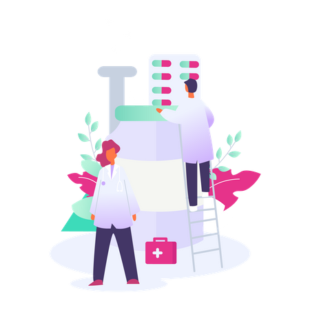 Medical research  Illustration