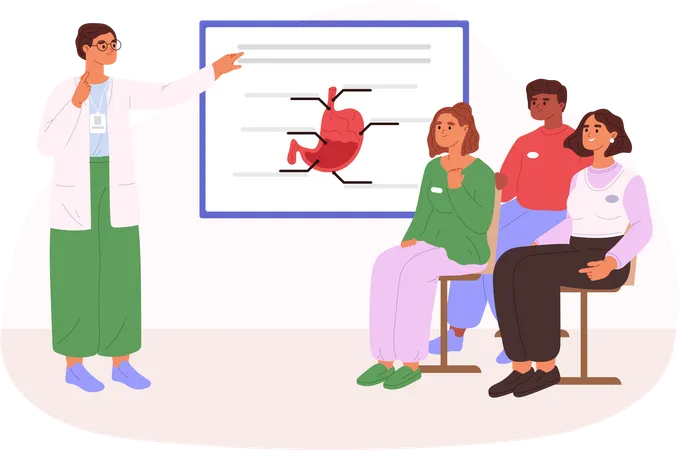 Medical school lecture  Illustration