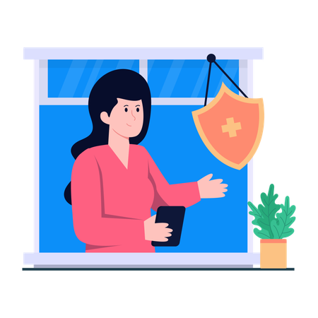 Medical Security  Illustration
