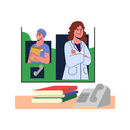 Medical staff Illustration