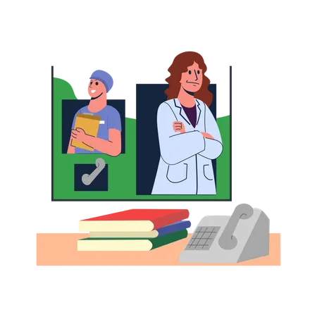 Medical staff Illustration