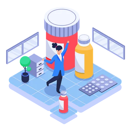 Medical store  Illustration