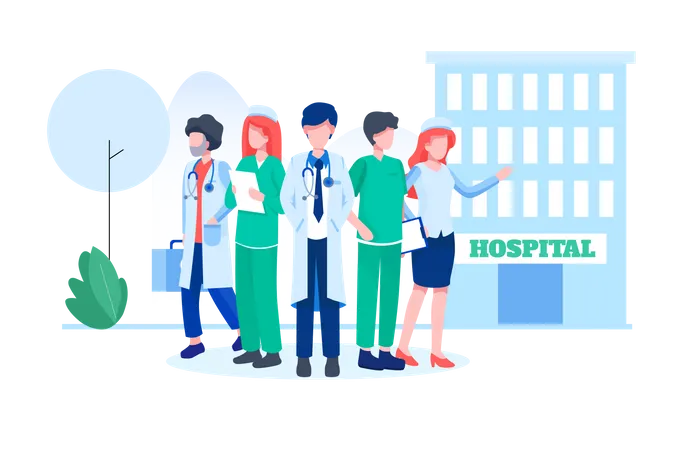 Medical team  Illustration