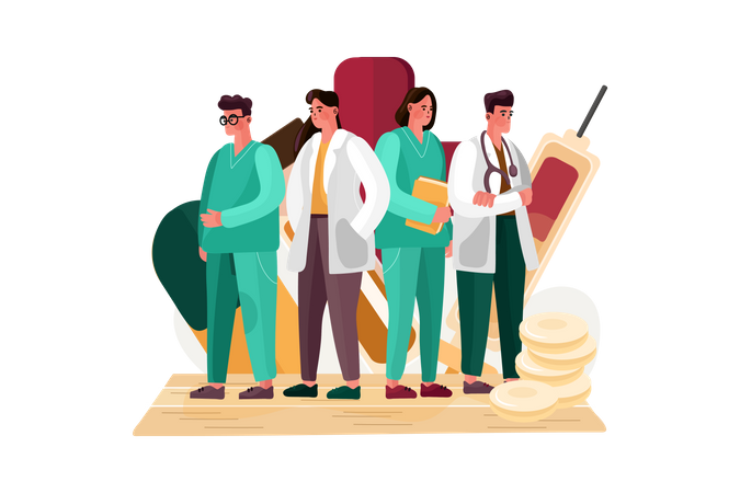 Medical Team  Illustration