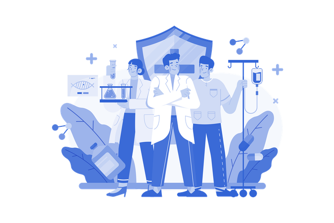 Medical Team  Illustration