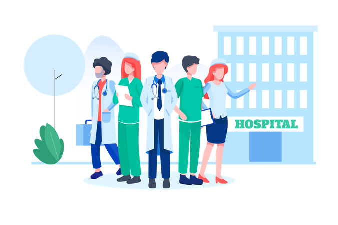 Medical team  Illustration