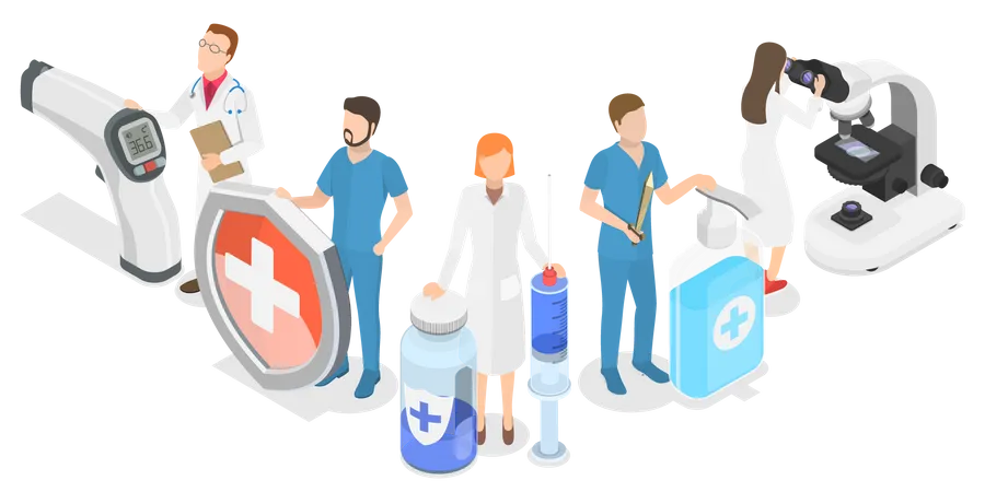 Medical Team  Illustration