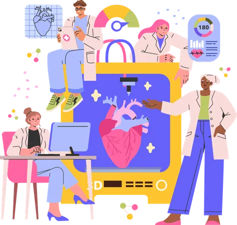 Medical team  Illustration