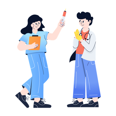 Medical Team  Illustration