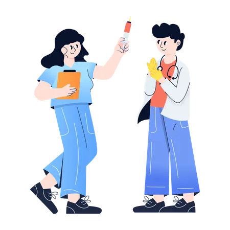 Medical Team  Illustration