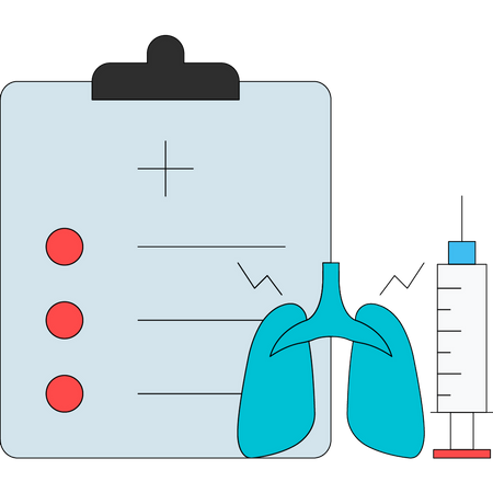 Medical test report  Illustration