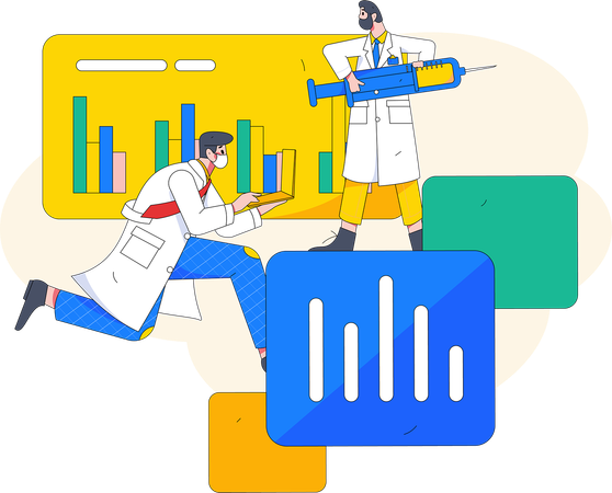 Medical testing  Illustration