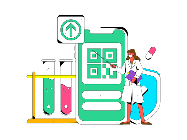 Medical testing  Illustration