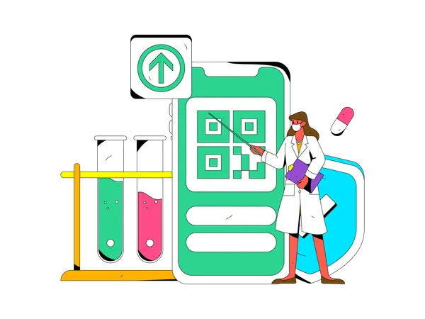 Medical testing  Illustration