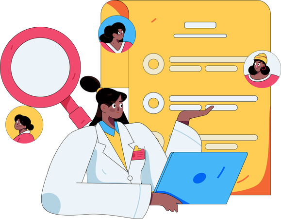 Medical testing  Illustration