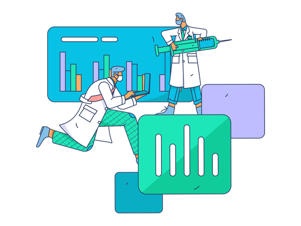 Medical testing  Illustration