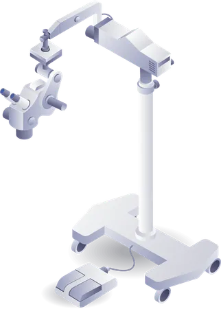 Medical tools medicine microscope tht  Illustration