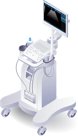 Medical tools ultrasound pregnancy patient  일러스트레이션