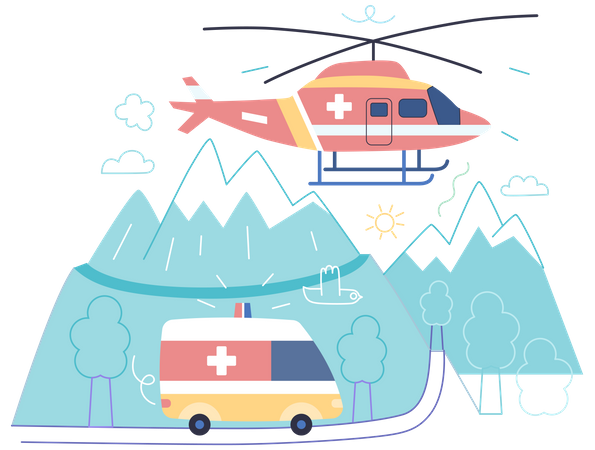 Medical transportation  イラスト