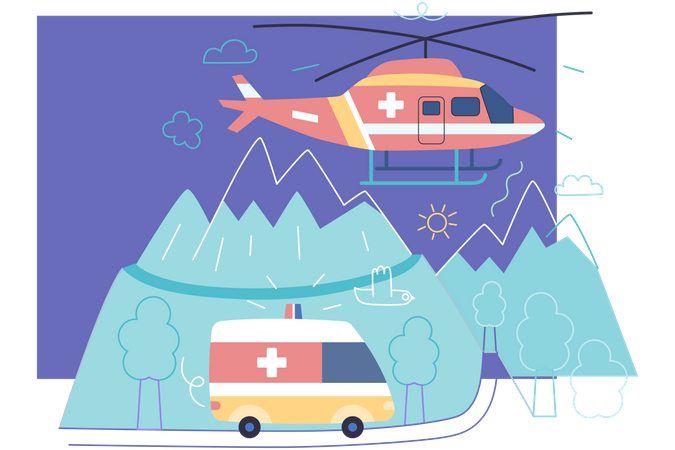 Medical transportation  イラスト