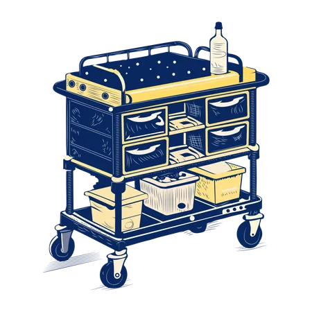 Medical Trolley  Illustration