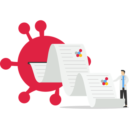 Medical Virology Research Scientist  Illustration
