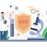 hiv illustrations