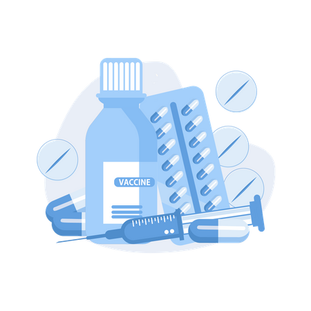 Medications prescription  Illustration