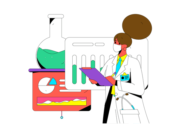 Investigación de medicina  Illustration