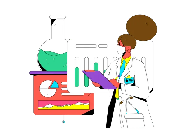 Investigación de medicina  Illustration