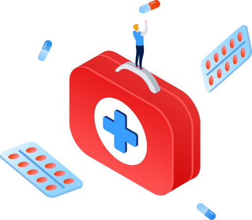 Medicine and healthcare  Illustration