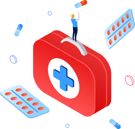 Medicine and healthcare  Illustration