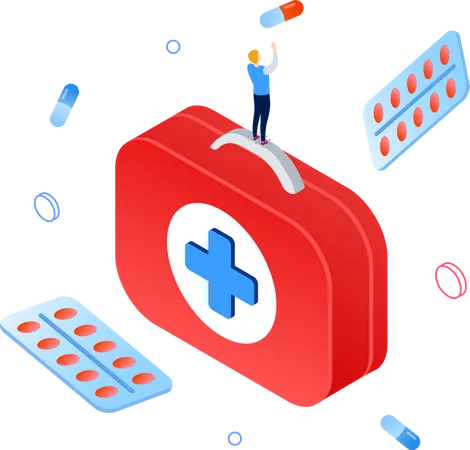 Medicine and healthcare  Illustration