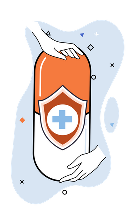 Medicine capsule  Illustration