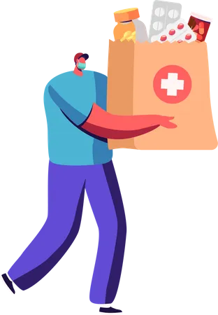 Medicine Delivery Service Illustration