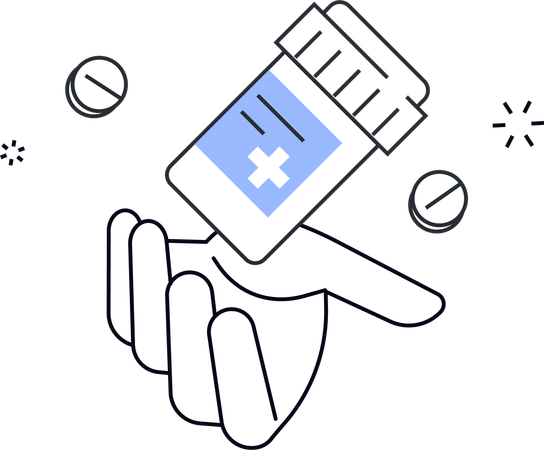 Medicine pills  Illustration