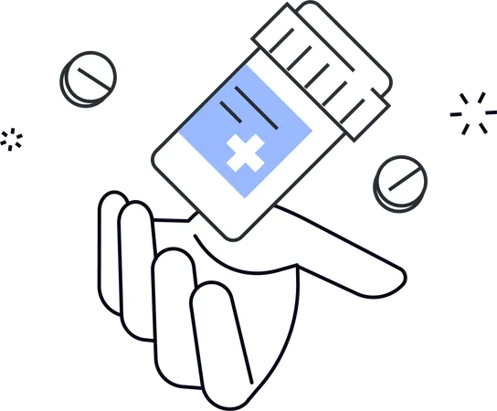 Medicine pills  Illustration