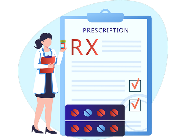 Medicine prescription  Illustration